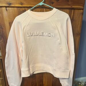 Lululemon wordmark scuba cropSweatshirt